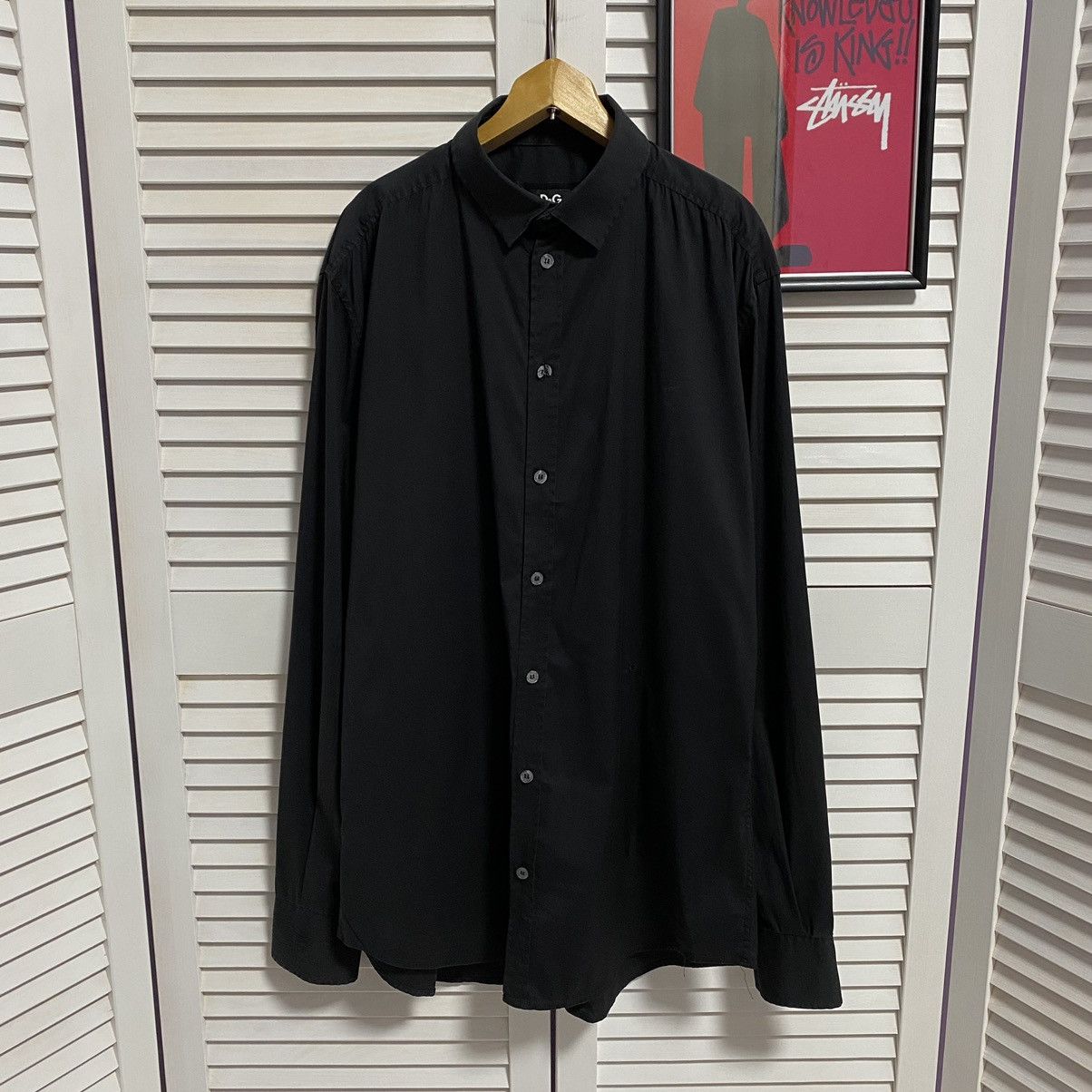 Dolce & Gabbana Vintage Shirt Button Up Dolce Gabbana D&G Black Mini Logo Size US M / EU 48-50 / 2 - 1 Thumbnail