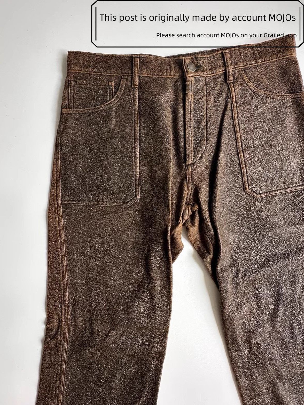 Maison Margiela Sz 46 Maison Martin Margiela Waxed Cropped Pants mojos003826 Size US 30 / EU 46 - 2 Thumbnail