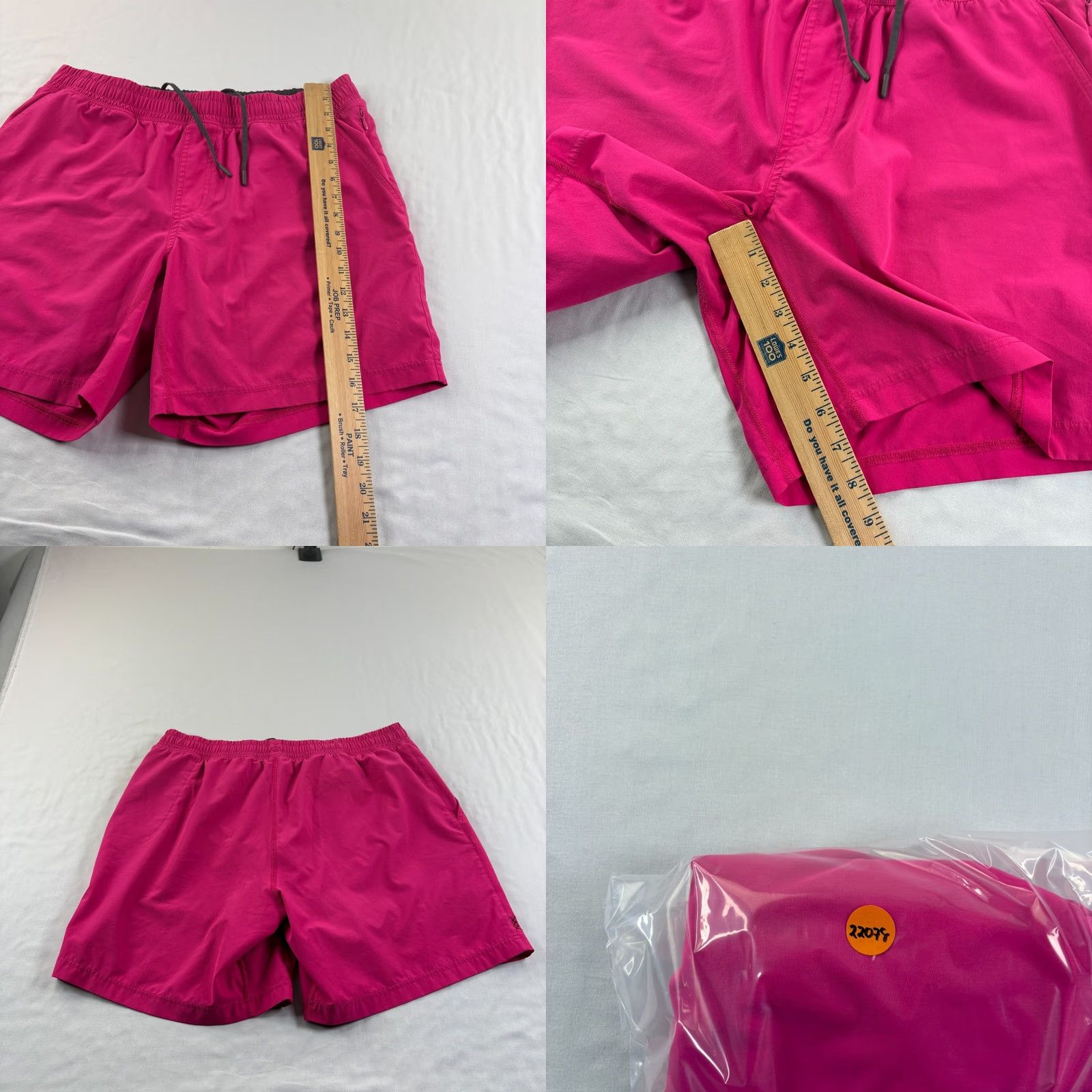 Rhone Rhone Shorts Mens Large Pink Athletic Lined Gym Training Performance Running Size US 33 - 8 Thumbnail