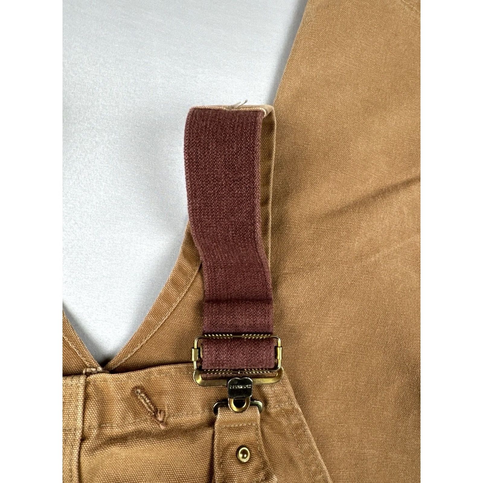 Carhartt VINTAGE Carhartt Union Made Double Knee Overalls USA Distressed Faded Workwear Brown 46 Mens Size US 30 / EU 46 - 4 Thumbnail