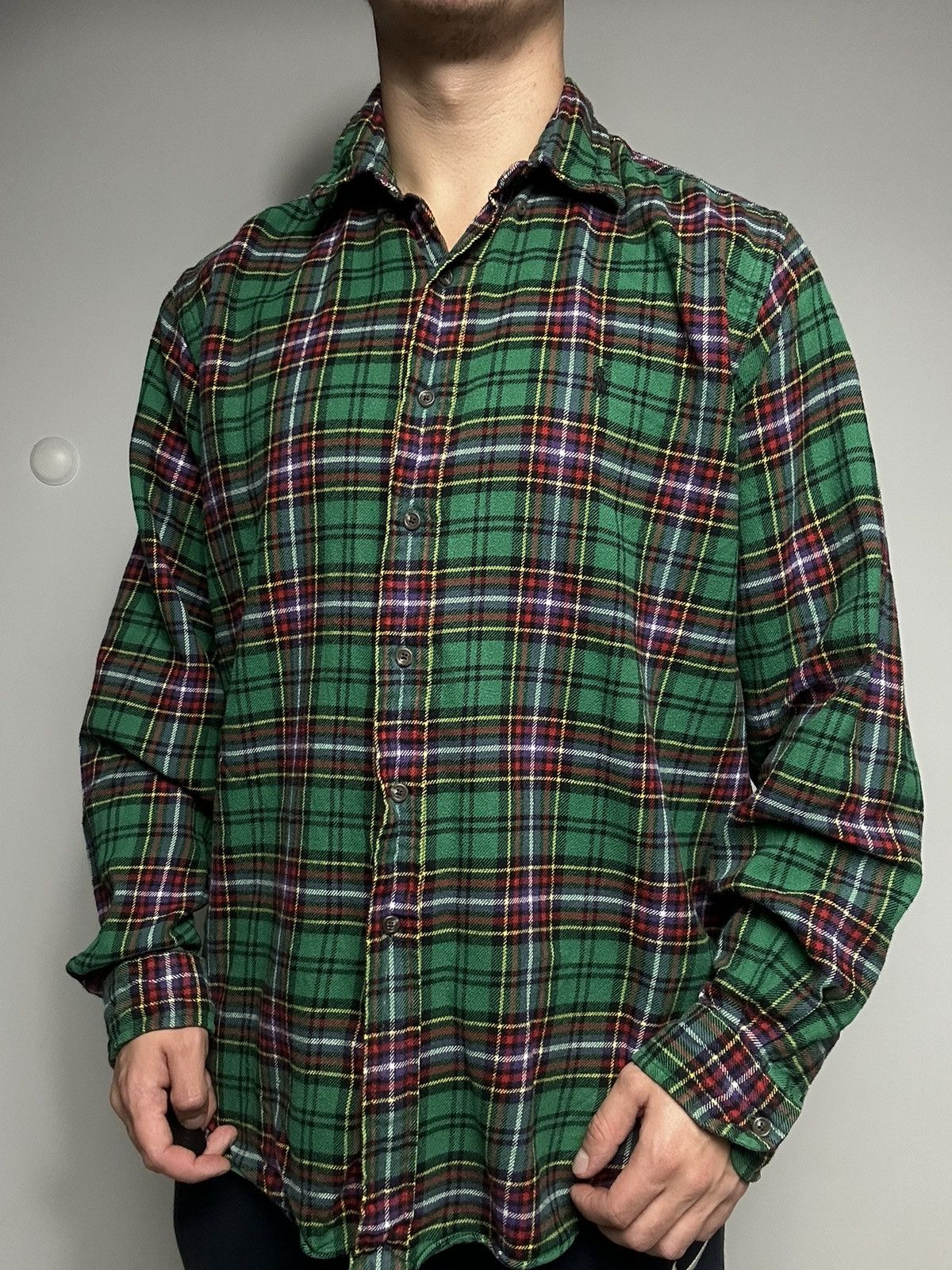 Ralph Lauren Ralph Lauren Vintage Shirt Button Up Green Size US XL / EU 56 / 4 - 2 Thumbnail