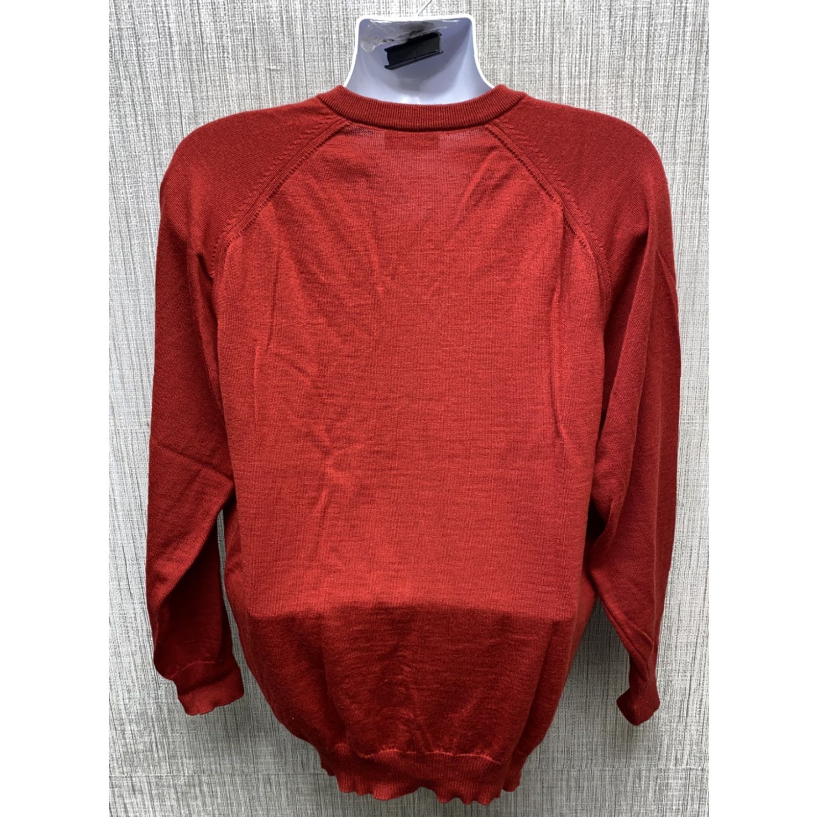 Vintage MARZ MUNCHEN Mens Red V-Neck Wool Sweater XL Size V-Neck Sweater Old? Wait. Size US XL / EU 56 / 4 - 5 Thumbnail