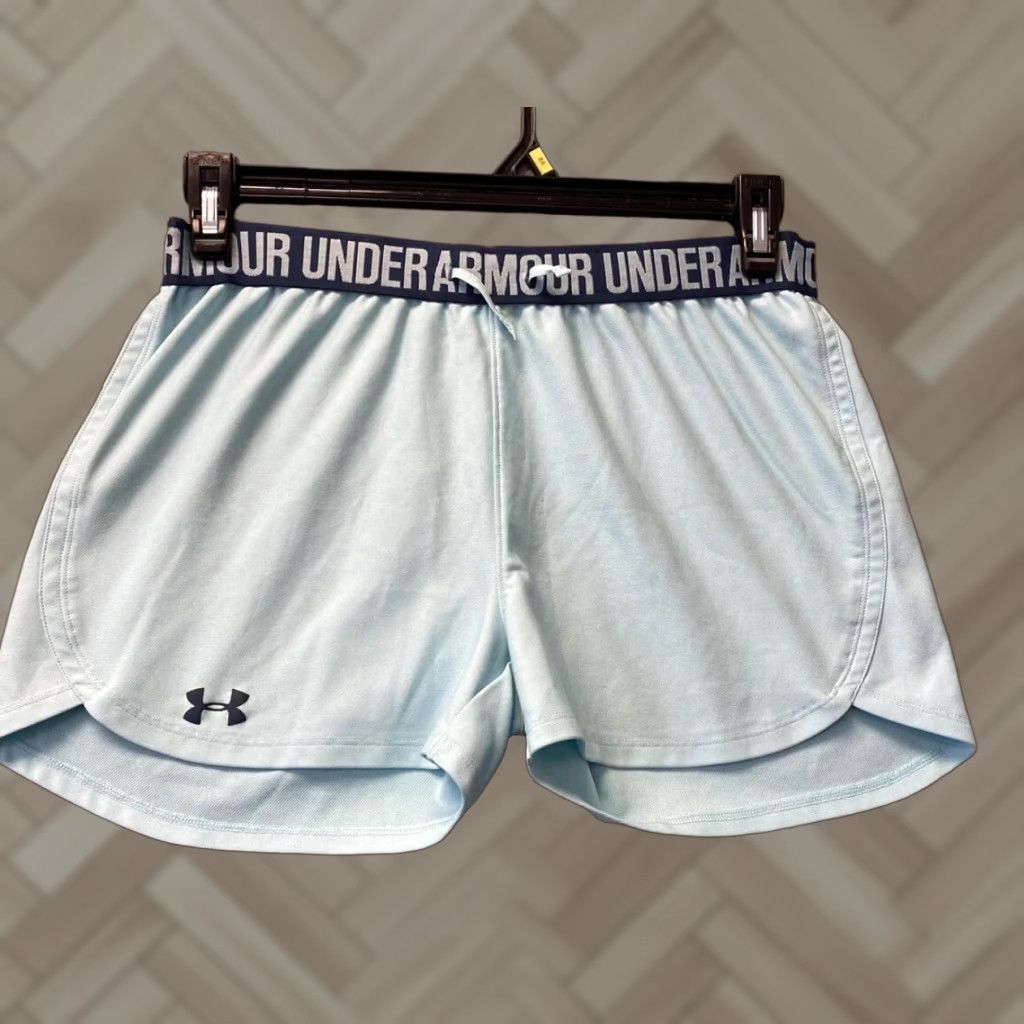 Under Armour Under Armour Women's Size M Athletic Shorts Aqua Regular Polyester/ 103-23 Size 32" / US 10 / IT 46 - 1 Thumbnail