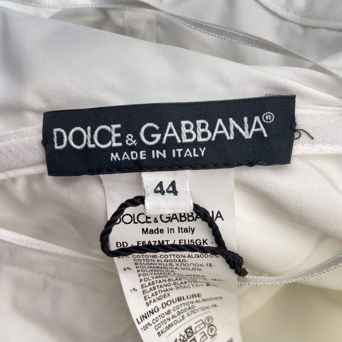 Dolce & Gabbana Dolce & Gabbana White Corset Dress K26WX Size L / US 10 / IT 46 - 5 Thumbnail