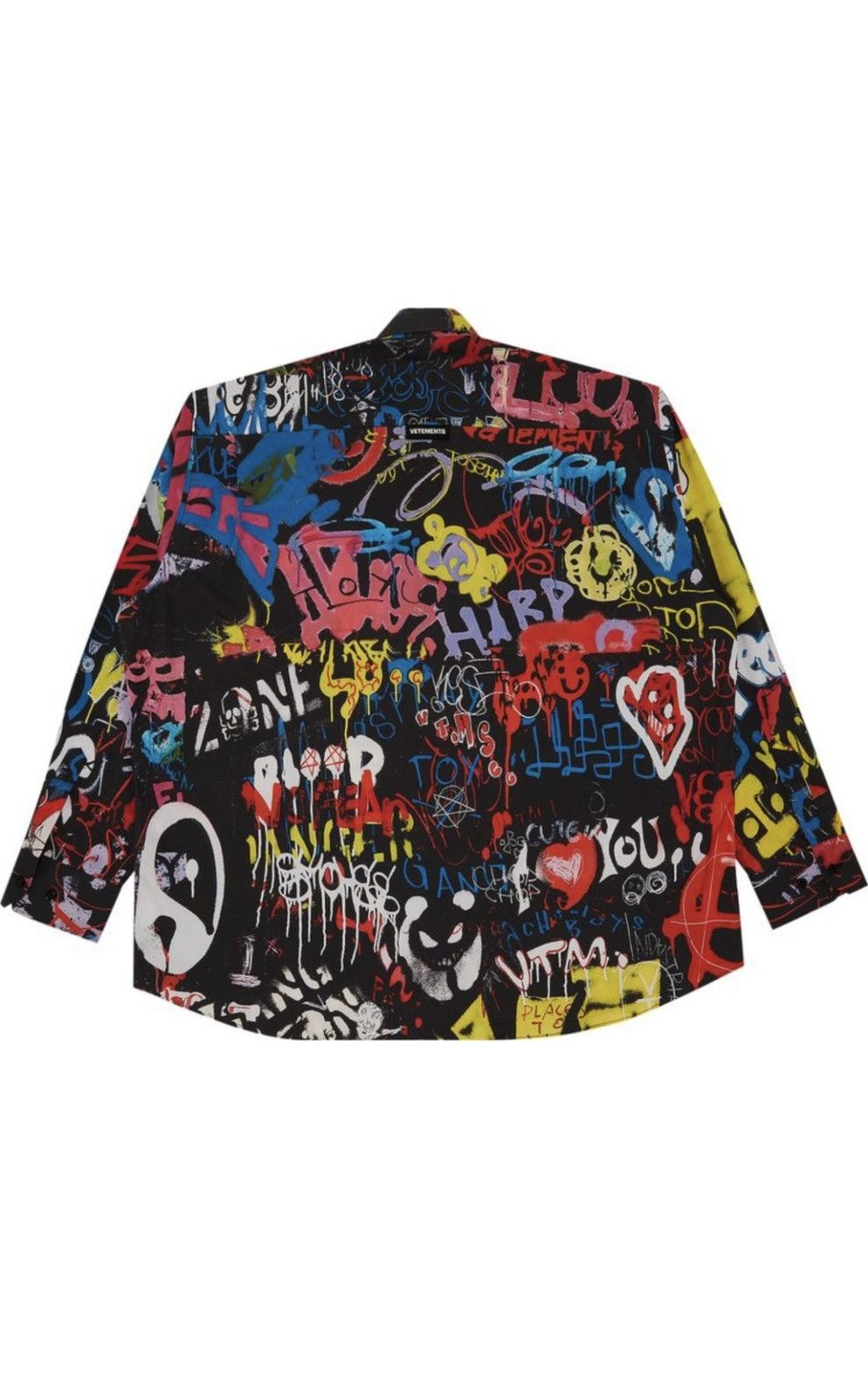 Vetements Vetements Black Graffiti Shirt Size US M / EU 48-50 / 2 - 3 Thumbnail
