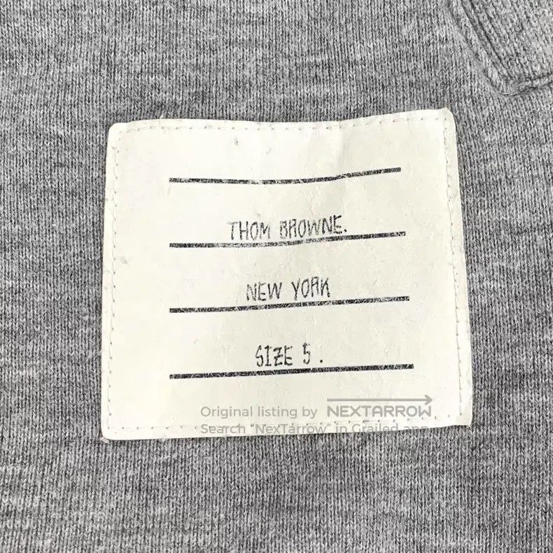 Thom Browne Thom Browne Grey Drawstring Long Sleeve Zip-Up Hoodie Size US XXL / EU 58 / 5 - 5 Thumbnail