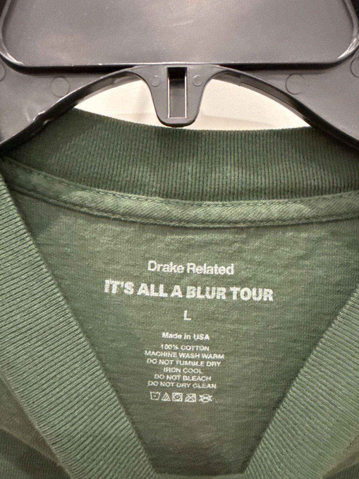 Drake × October's Very Own Drake It’s All a Blur Tour Tee Green Size US L / EU 52-54 / 3 - 5 Thumbnail
