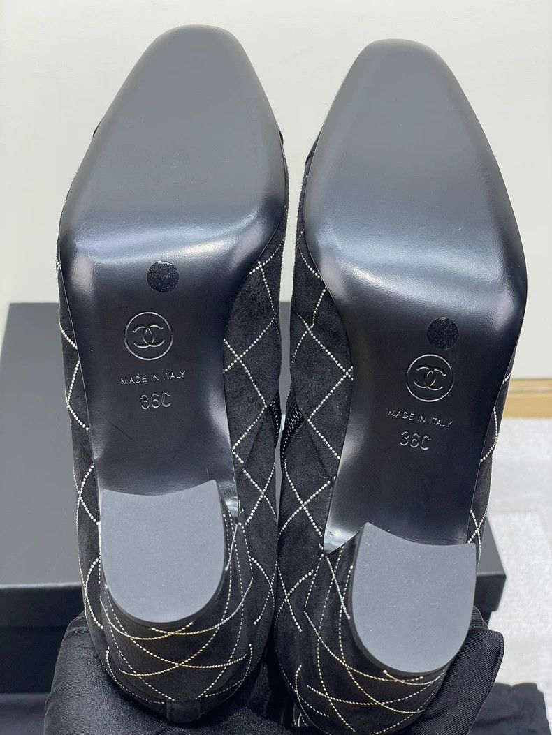Chanel Chanel Bling Grid Short Boots -2505 Size US 6 / EU 39 - 8 Thumbnail