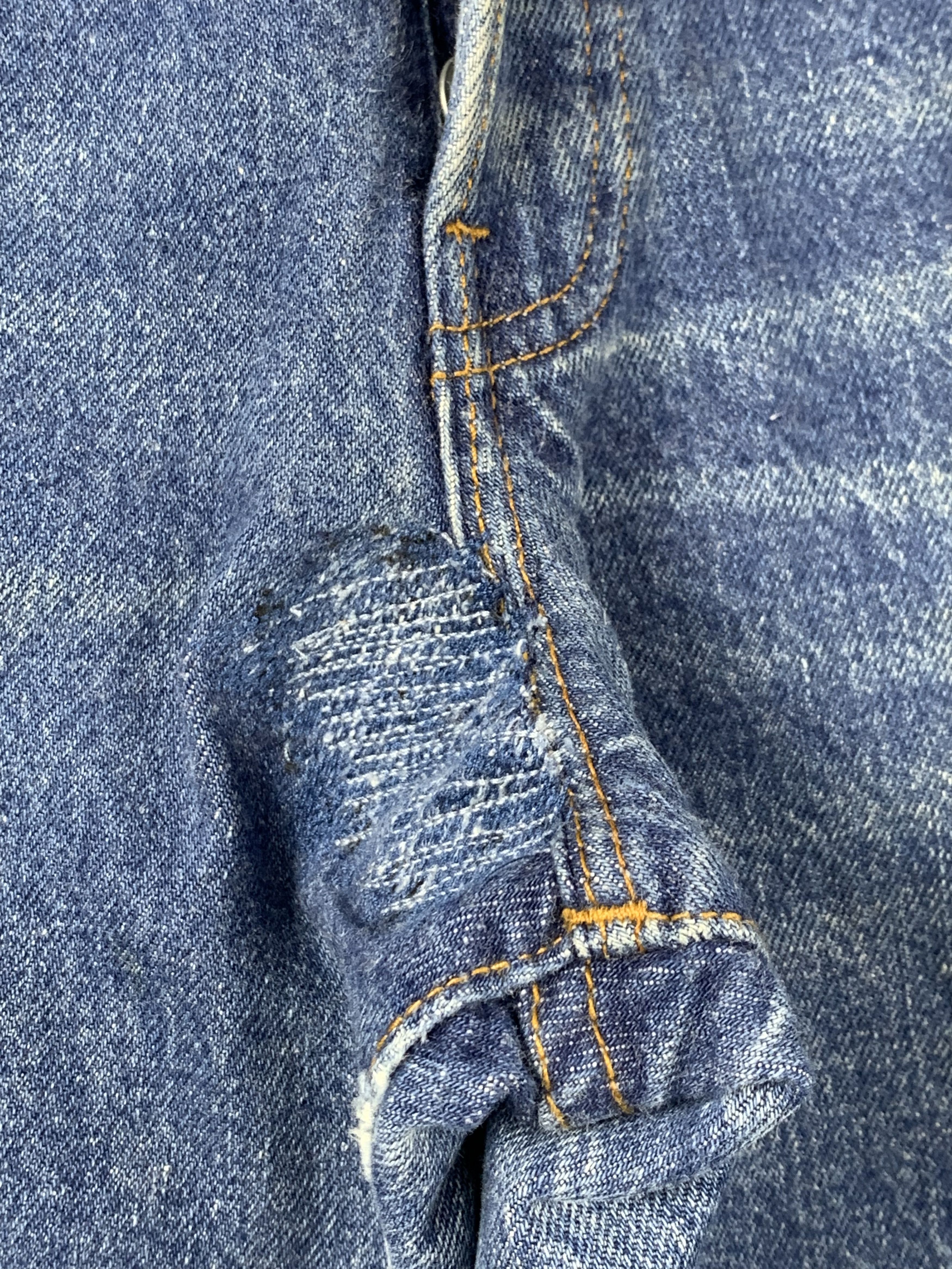 Levi's Vintage 90s Levis 501 Faded Blue Jeans DP1982 Size US 30 / EU 46 - 9 Thumbnail