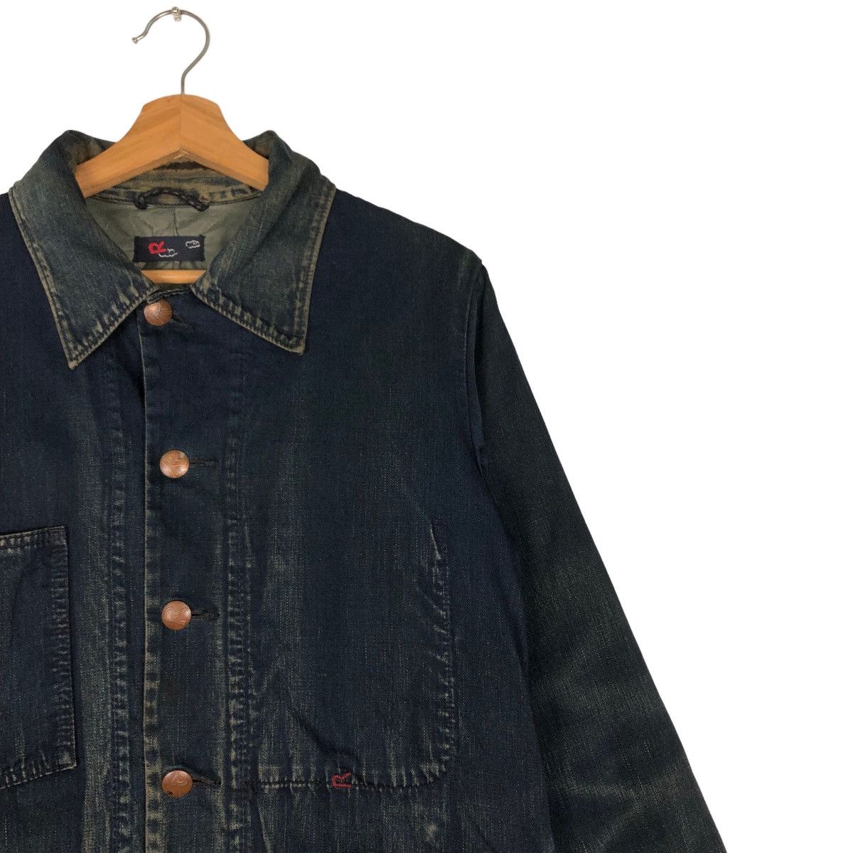 45rpm 🔥Vtg Indigo Denim Work Jacket Button R 45RPM Japan Made Size US M / EU 48-50 / 2 - 5 Thumbnail