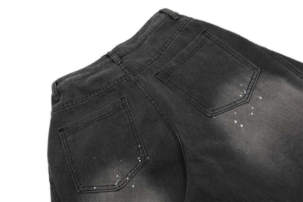 Japanese Brand × Jean Men's trendy punk workwear loose ink-splashed scimitar jeans Size US 32 / EU 48 - 5 Thumbnail