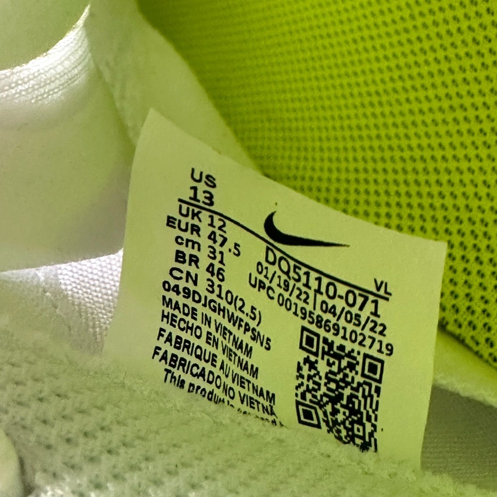 Nike Nike Vapor Edge Speed 360 Football Cleats Adult Size 13 Neon Volt Mens Size US 13 / EU 46 - 7 Thumbnail