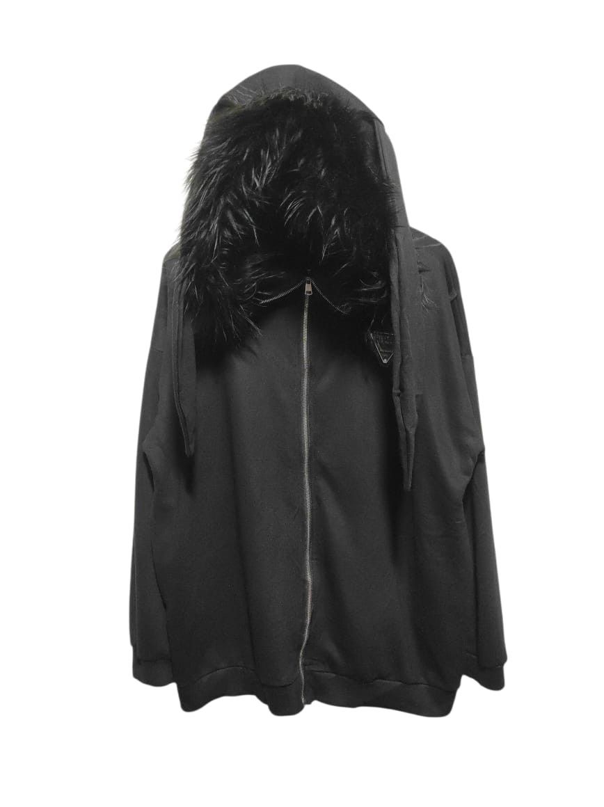 Japanese Brand J.Y.F ear zipper fur hoodie LGB style Size US XL / EU 56 / 4 - 1 Thumbnail