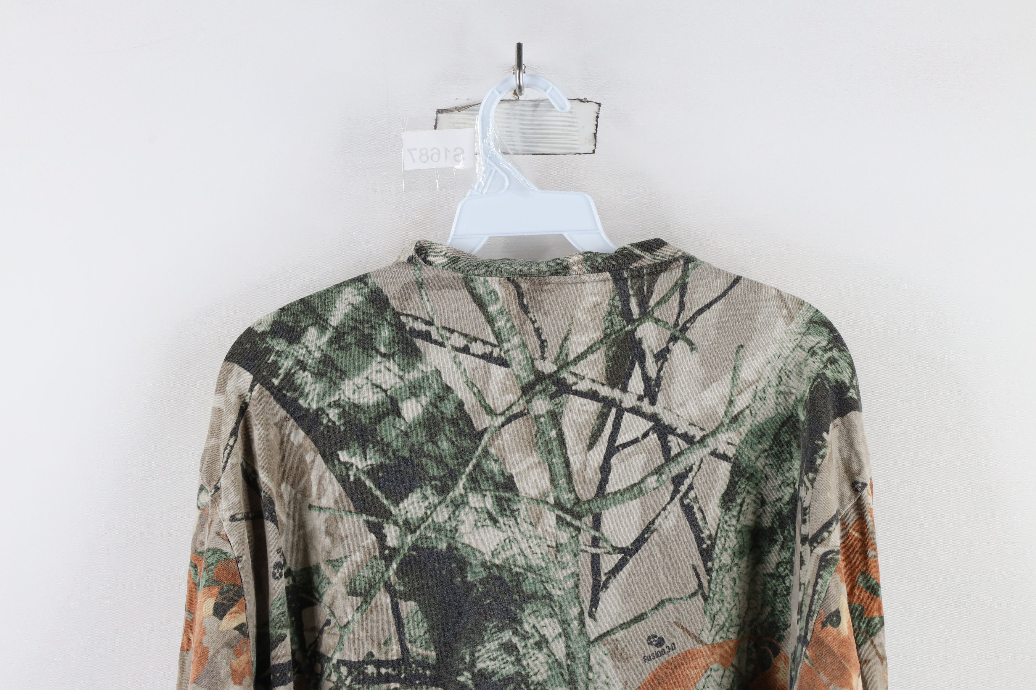 Vintage Vintage 90s Streetwear Long Sleeve Pocket T-Shirt Cotton Size US XL / EU 56 / 4 - 11 Thumbnail
