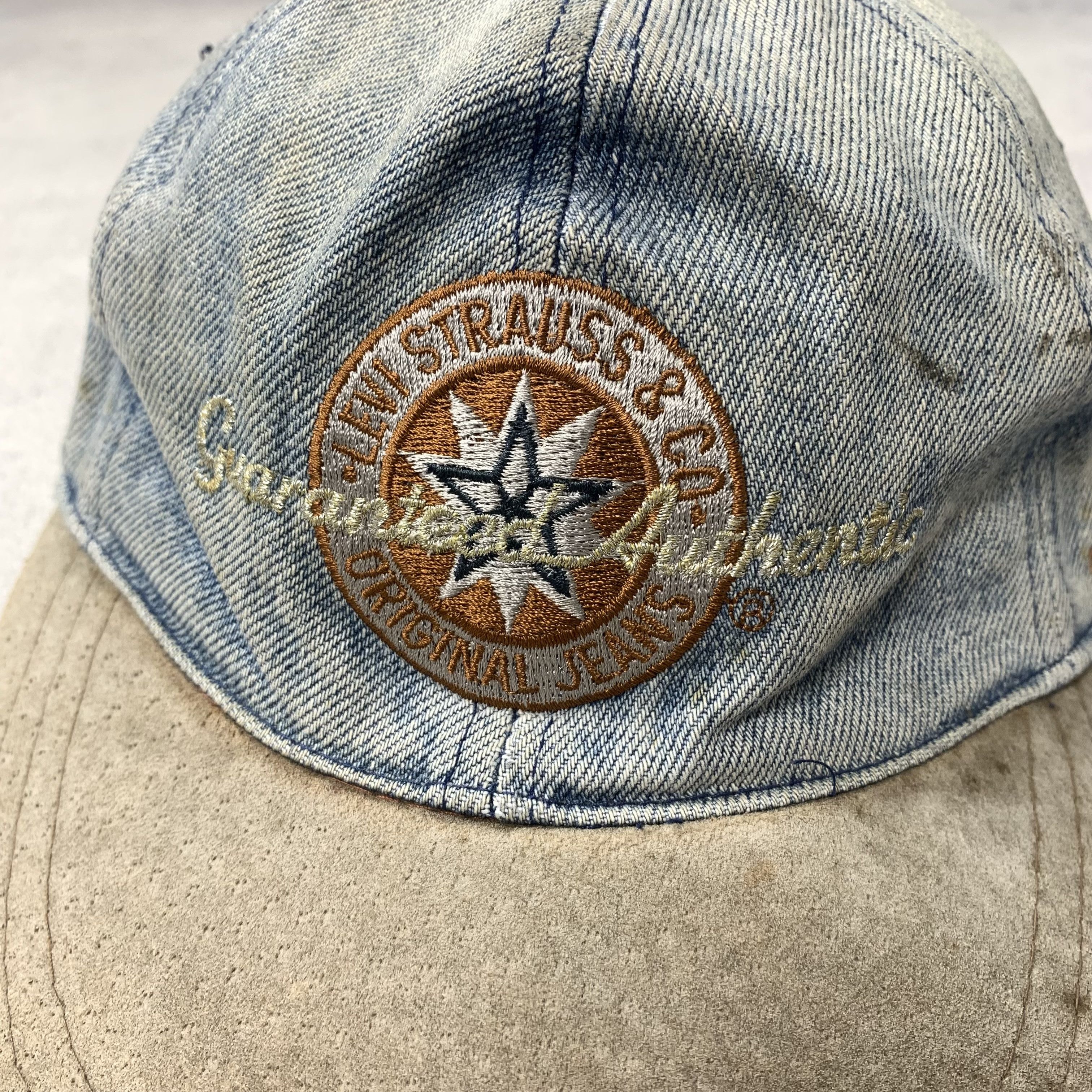 Levi's Vintage Levi's Levi Strauss Denim Hat Rugged Mud Wash Size ONE SIZE - 2 Thumbnail