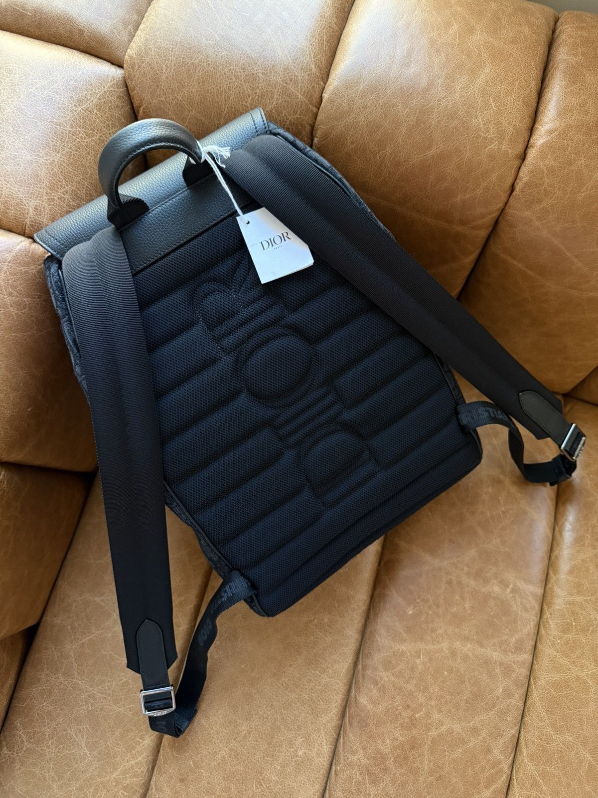 Dior Black Oblique Saddle Backpack Size ONE SIZE - 3 Thumbnail