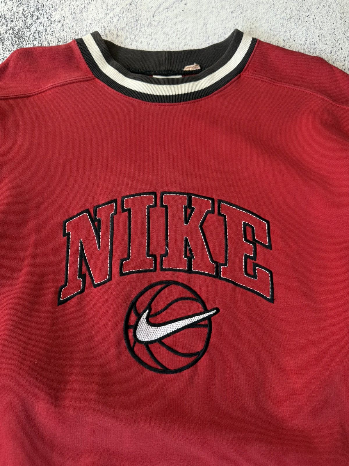 Nike Vintage Nike Sweatshirt Big Logo Swoohs Distressed Rare Size US M / EU 48-50 / 2 - 10 Thumbnail