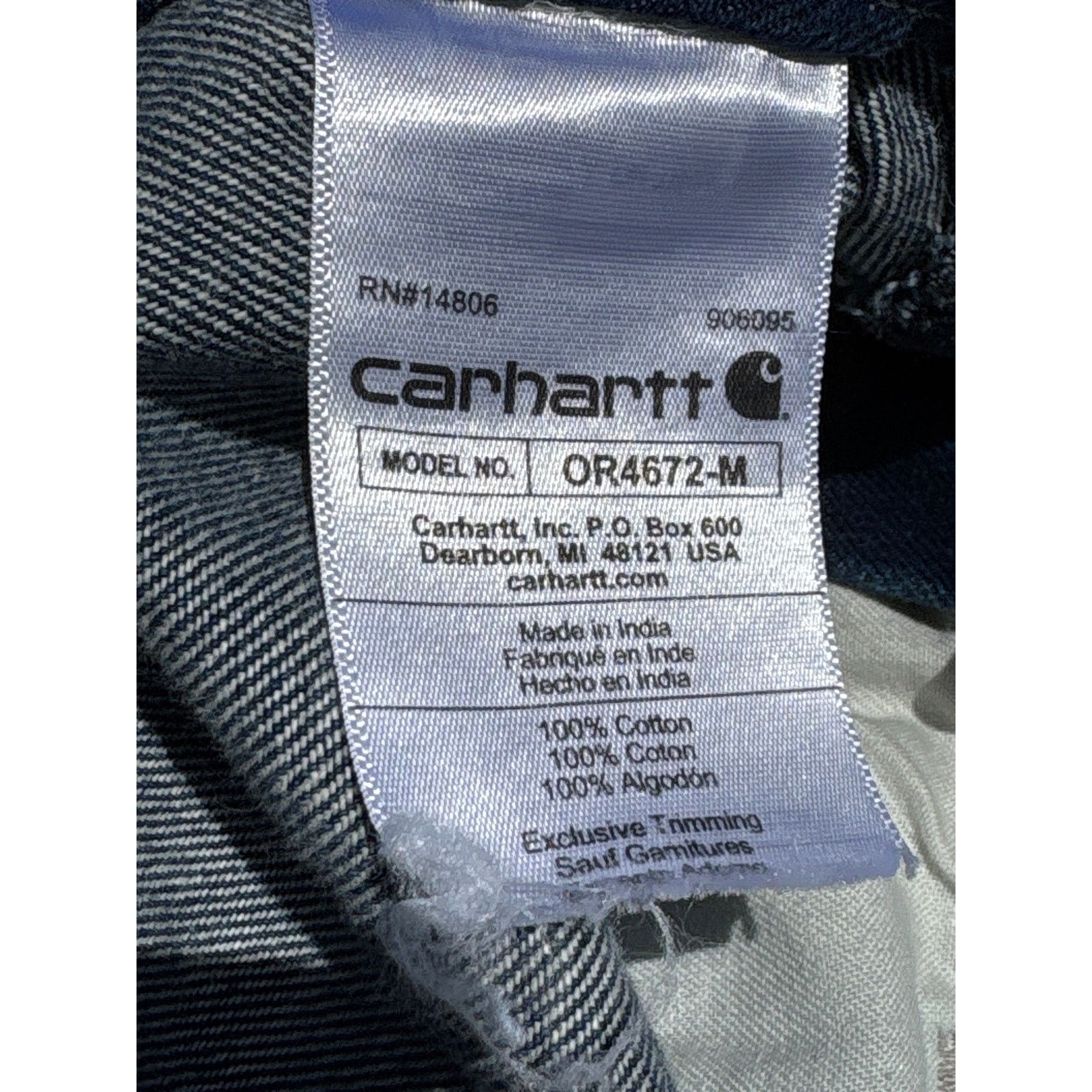 Carhartt Carhartt Loose Fit carpenter Overalls OR4672-M Blue 40x28 Size US 40 / EU 56 - 8 Thumbnail