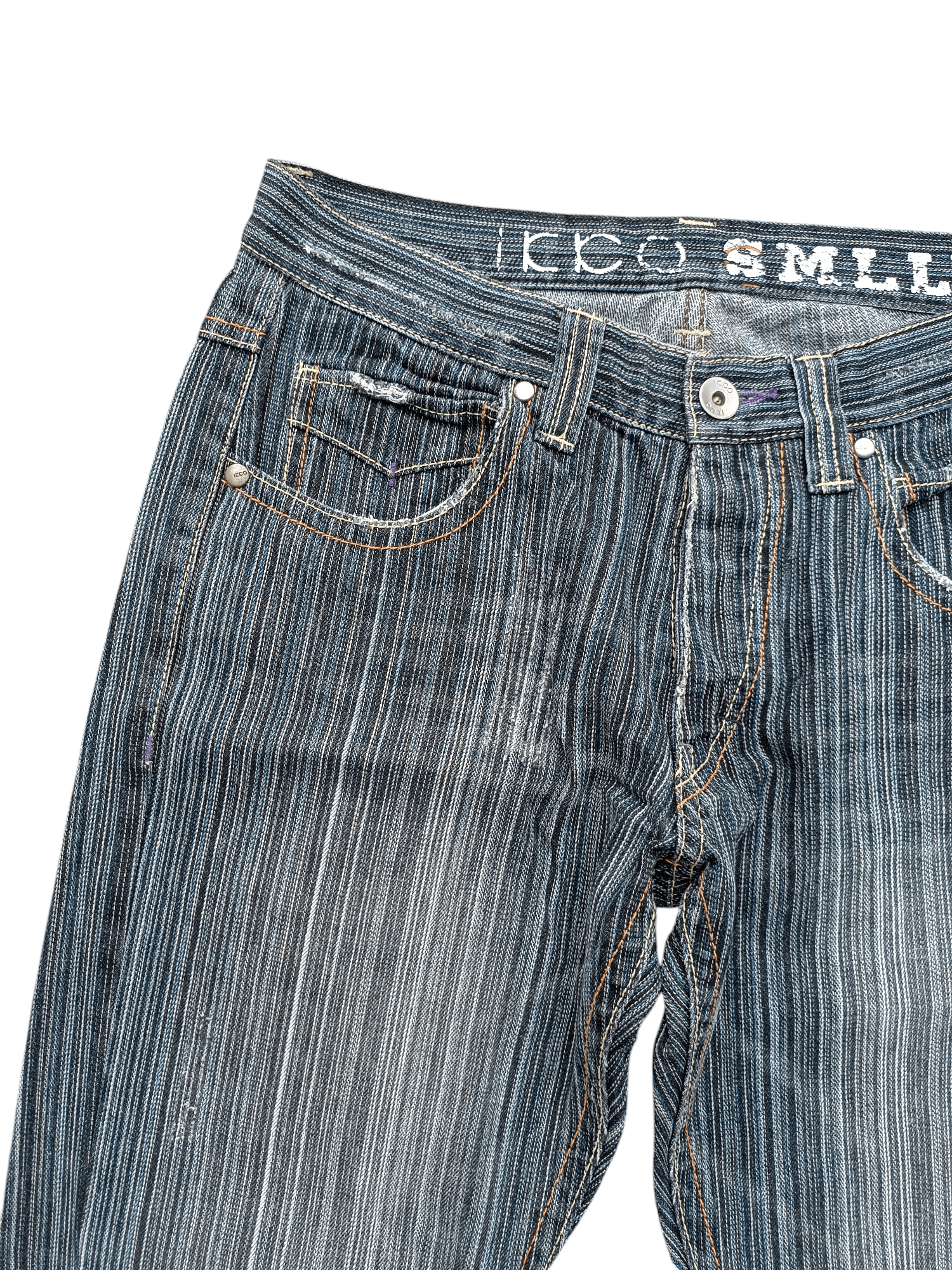 Jean 🔥 Flare Hickory IKKA Nice Design & Rare 🔥 Size US 33 - 16 Thumbnail