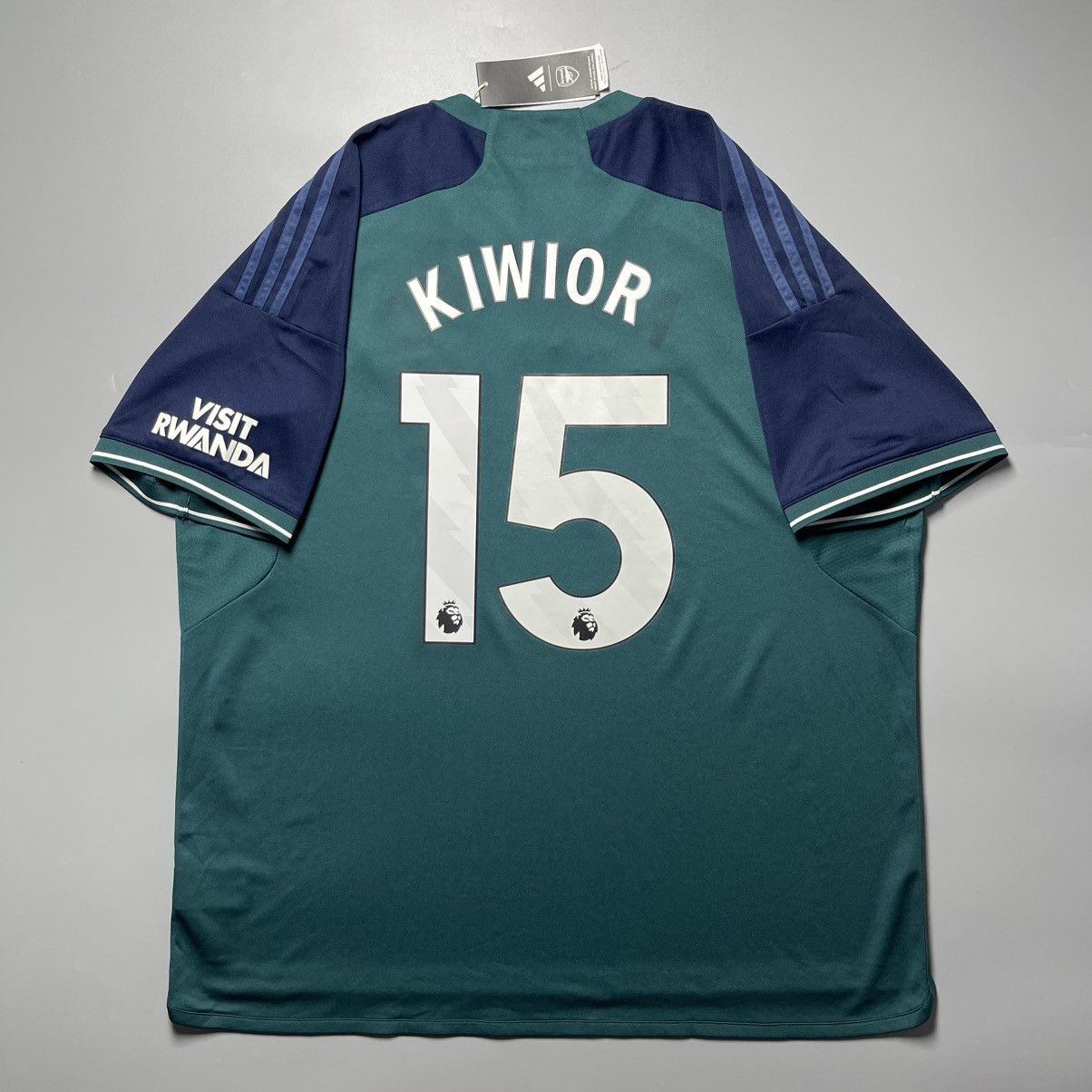 Adidas × Vintage NWT ARSENAL ADIDAS 2023/2024 SOCCER THIRD JERSEY #15 KIWIOR Size US XXL / EU 58 / 5 - 1 Thumbnail