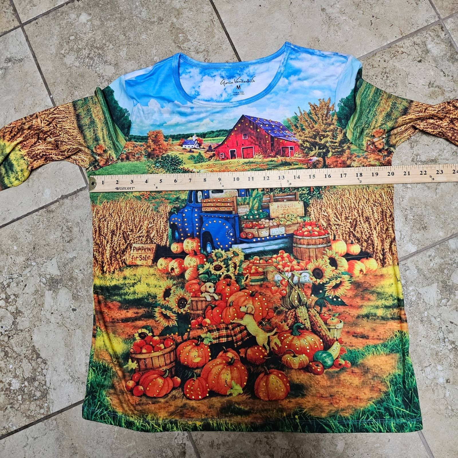 Gloria Vanderbilt Lot of 3 Gloria Vanderbilt Fall/Holiday Theme Shirts Size M Size M / US 6-8 / IT 42-44 - 14 Thumbnail
