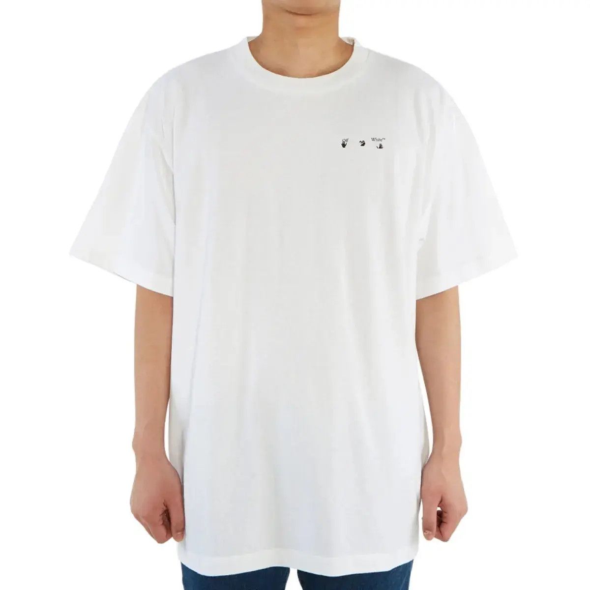 Off-White White Pencil Arch Arrows Oversized T-Shirt Size US M / EU 48-50 / 2 - 3 Thumbnail