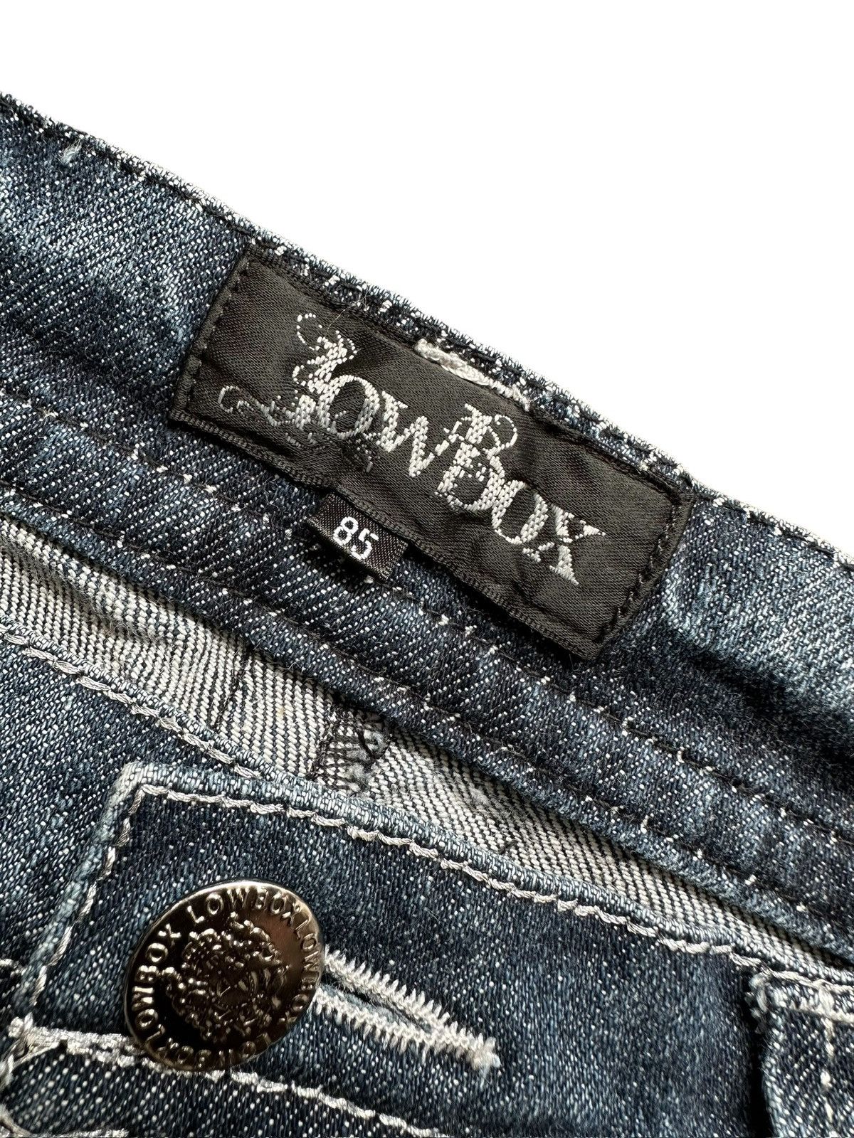 LOWBOX 00's - LOWBOX J-rock studded pocket jeans Size US 33 - 8 Thumbnail