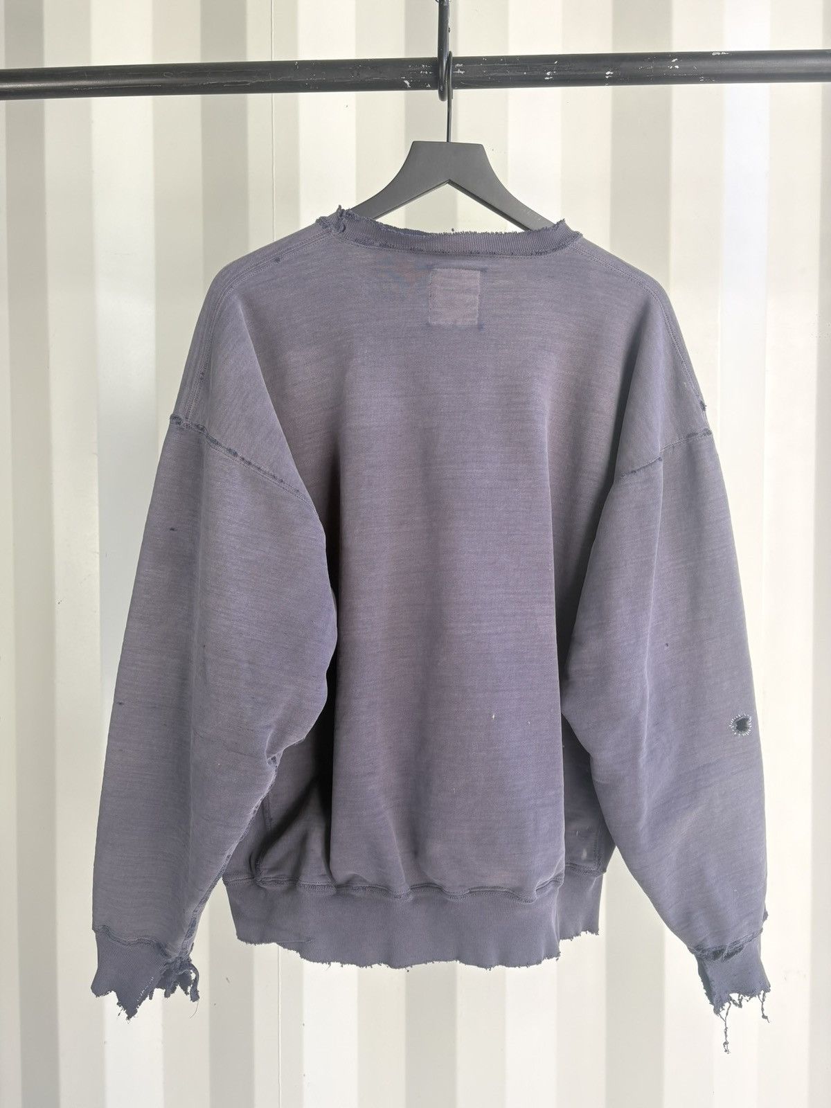 Vintage Vintage Thrashed Distressed Sun Faded Sweatshirt Grunge Boxy Size US XL / EU 56 / 4 - 4 Thumbnail