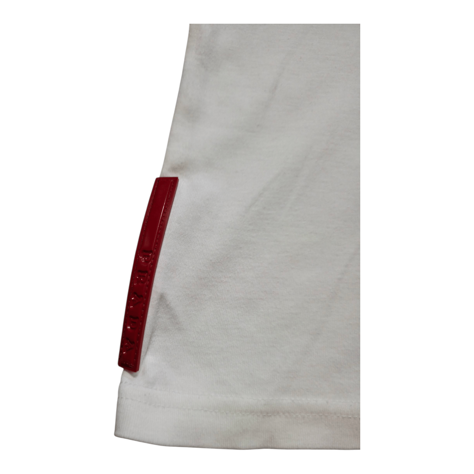 Prada “Prada White LS Stretchable Polo Shirt Red Logo Patch” Size US L / EU 52-54 / 3 - 8 Thumbnail
