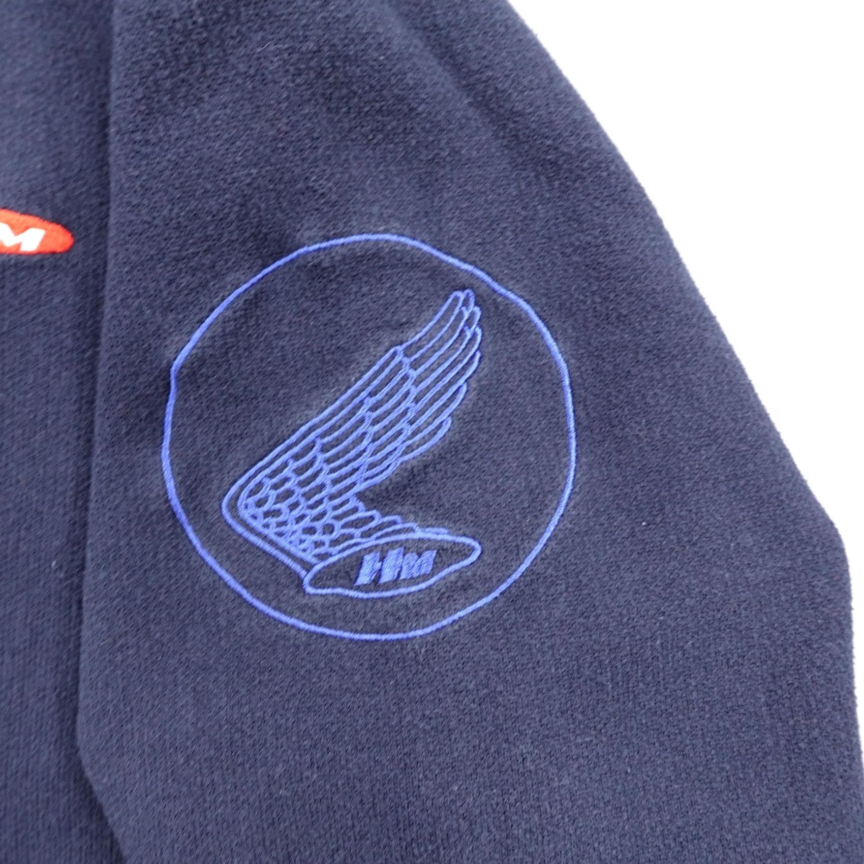 Honda VINTAGE Honda Culture Sweater Mens Large Blue 1/4 Zip Patrick Calello Tokyo Knit Size US L / EU 52-54 / 3 - 3 Thumbnail