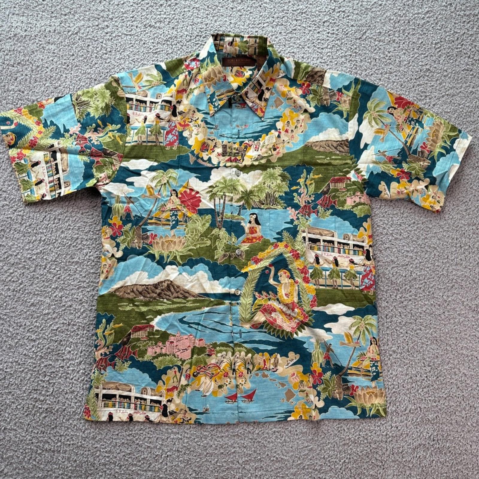 Tori Richard Tori Richard Honolulu Hawaiian Aloha Shirt S Made in Hawaii Size US S / EU 44-46 / 1 - 1 Thumbnail