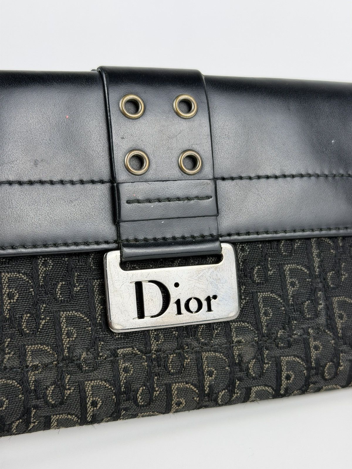 Dior Dior Galliano era street chic monogram long trifold wallet Size ONE SIZE - 3 Thumbnail