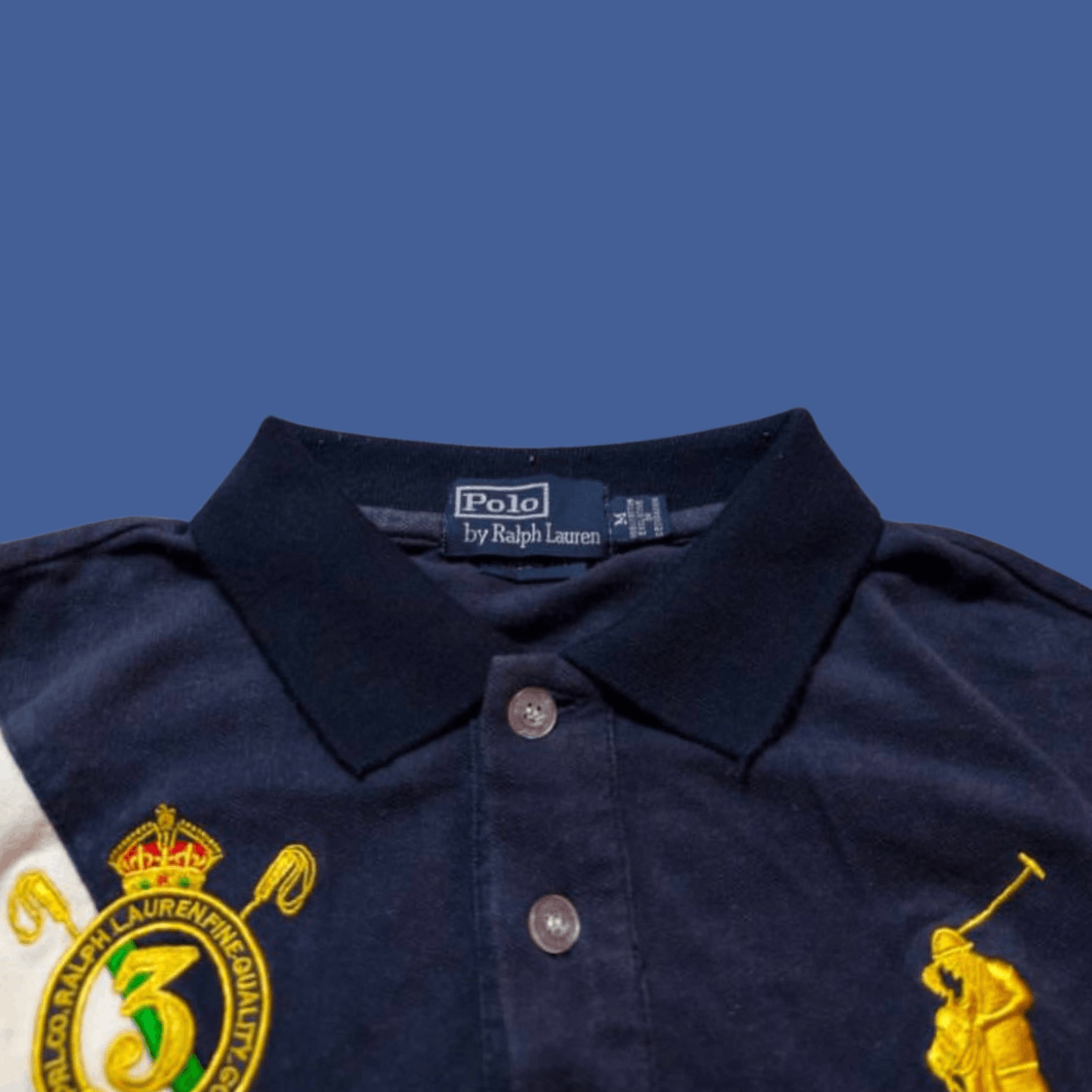 Polo Ralph Lauren TIMELESS📟 Polo Ralph Lauren Classic Fit Banner Stripe Shirt Size US M / EU 48-50 / 2 - 5 Thumbnail
