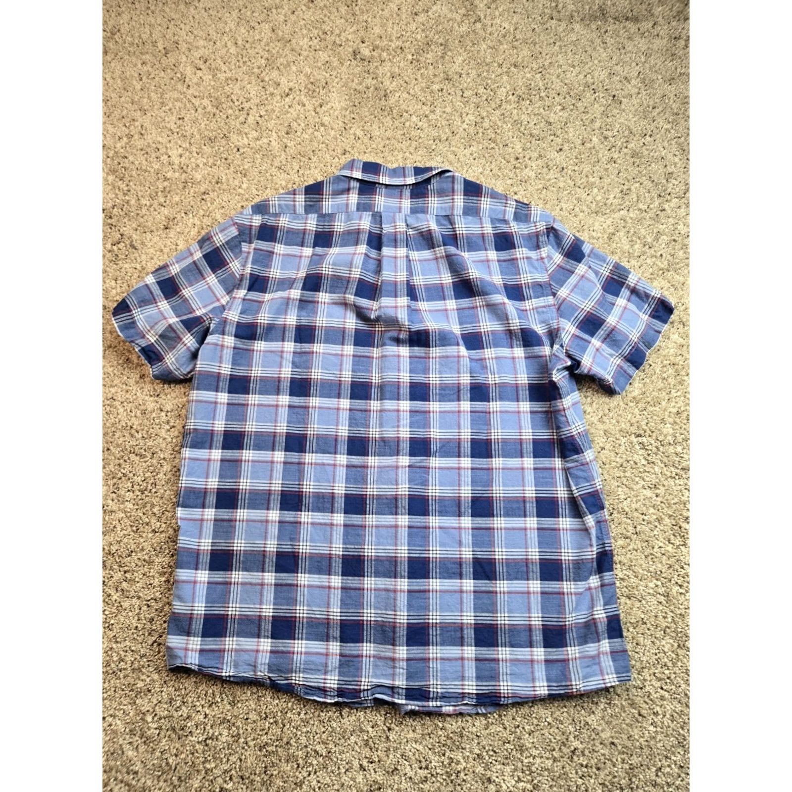 Brooks Brothers Brooks Brothers Shirt Mens L Blue Plaid Button Down Short Sleeve Casual Regular Fit Size US L / EU 52-54 / 3 - 4 Thumbnail