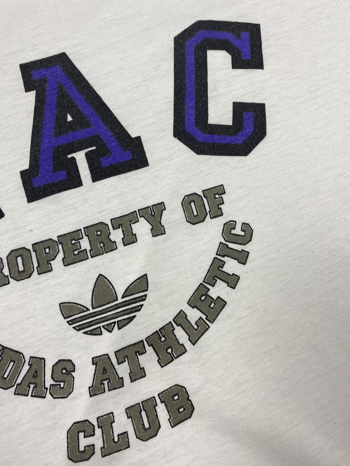 Adidas × Vintage Vintage 90s Adidas Athletic Club AAC Big Logo Tee Size US XL / EU 56 / 4 - 7 Thumbnail