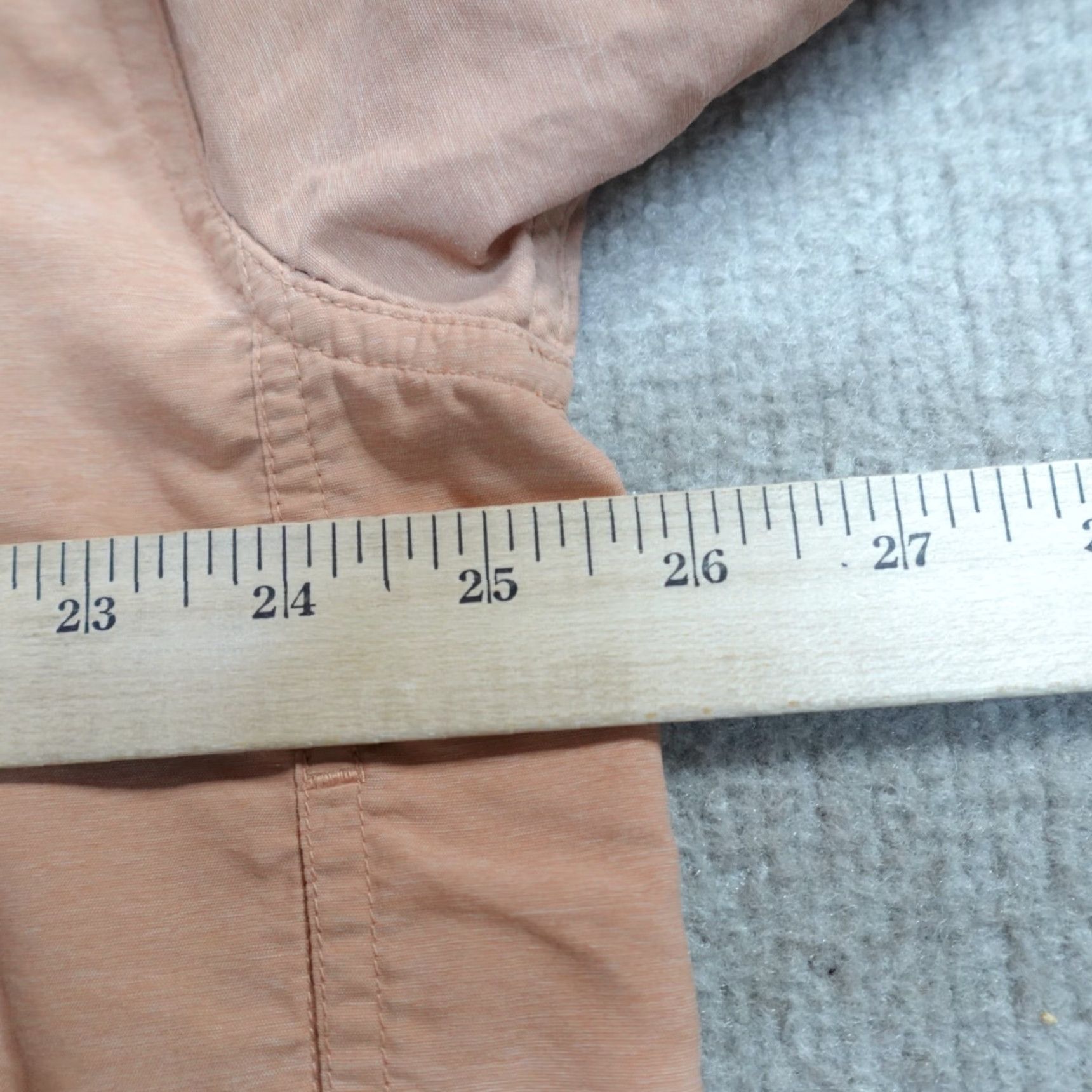 ExOfficio ExOfficio Shirt XL Orange Solid Long Sleeve Vented Nylon Polyester Shirt Mens XL Orange Solid Long Sleeve Button-Up/Collar-Down Mens Size US XL / EU 56 / 4 - 7 Thumbnail