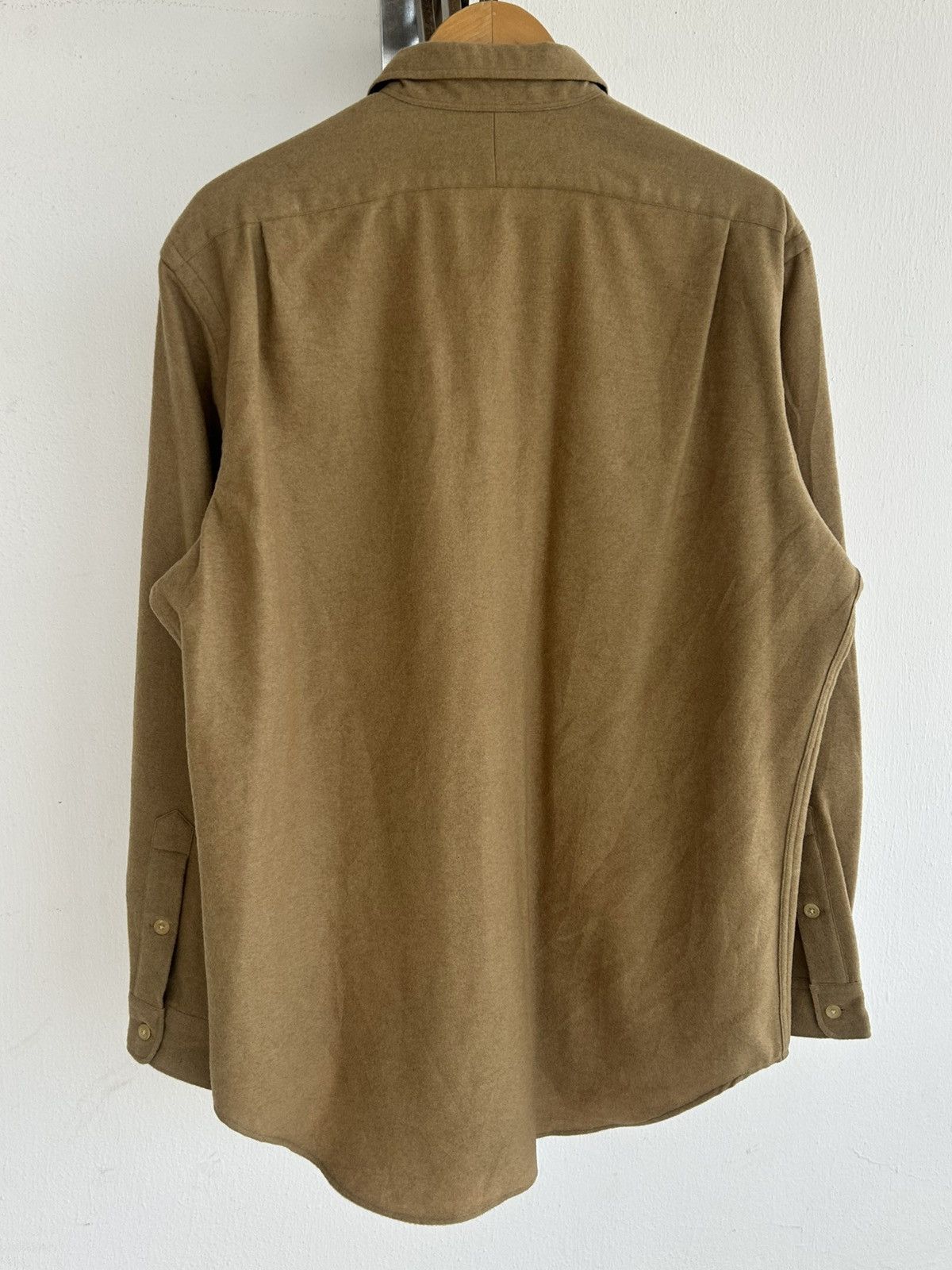 Polo Ralph Lauren Polo Ralph Lauren Cashmere Beige Button Up Size US M / EU 48-50 / 2 - 2 Thumbnail