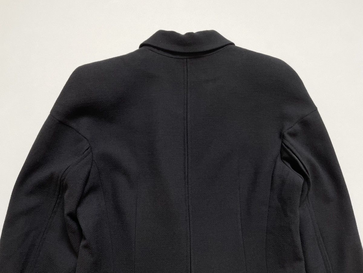 Ann Demeulemeester Black Brushed Wool Seam Panels Overcoat Size S / US 4 / IT 40 - 17 Thumbnail