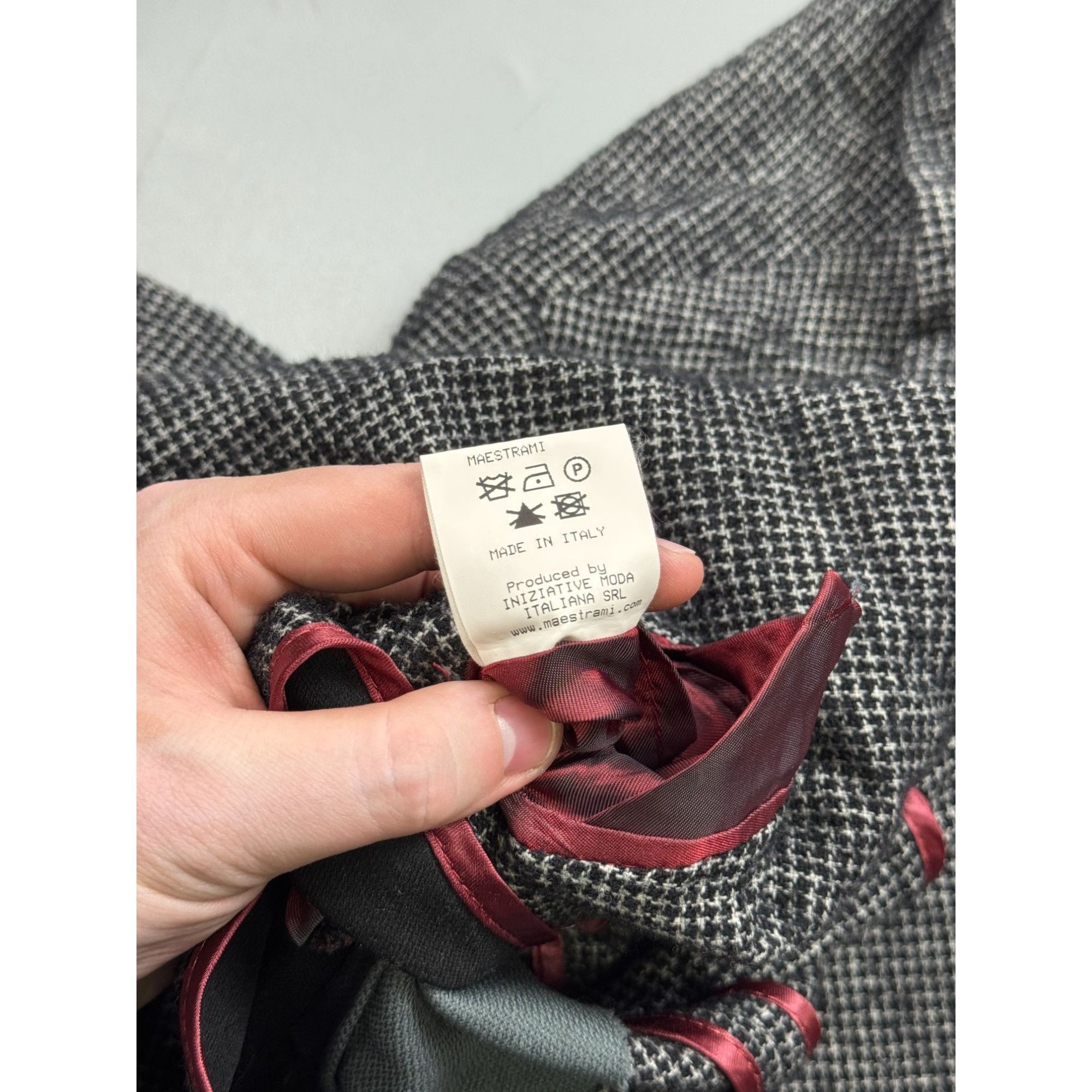Other Maestrami Double Breasted Wool Blend Tweed Blazer (Y1258) Size 38R - 7 Thumbnail