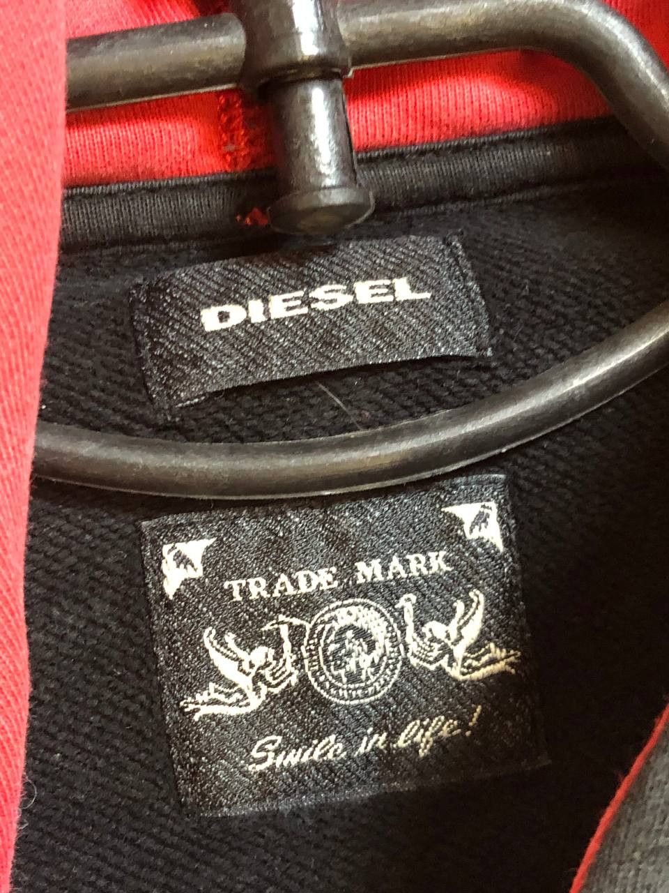 Diesel Vintage Diesel Graphic Design Logo Black and Red hoodie Size US S / EU 44-46 / 1 - 2 Thumbnail