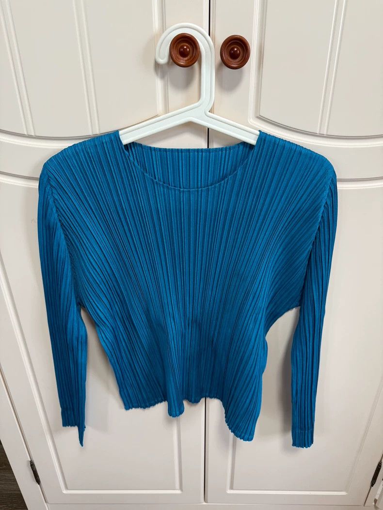 Issey Miyake issey miyake size:3 Peacock blue coat 2505-Nextarrow Size XXS / US 00 / IT 34 - 1 Thumbnail