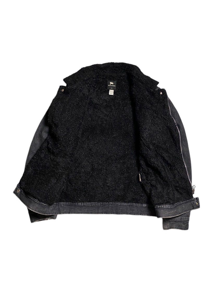 BUFFALO BOBS × Vintage Vintage Buffalo Bobs Denim Sherpa Jacket Ramones Style Size US L / EU 52-54 / 3 - 5 Thumbnail