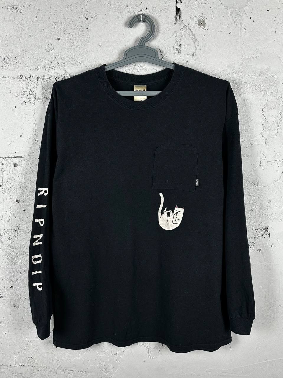 RIPNDIP × Vintage Vintage Rip N Dip ICONIC LS T Shirt Pocket Graphic Cat Size US XL / EU 56 / 4 - 1 Thumbnail