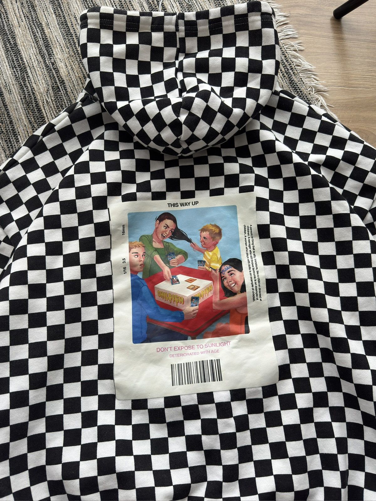 CHILDS Childish TGH Checked White Hoodie Size M Men Size US M / EU 48-50 / 2 - 8 Thumbnail