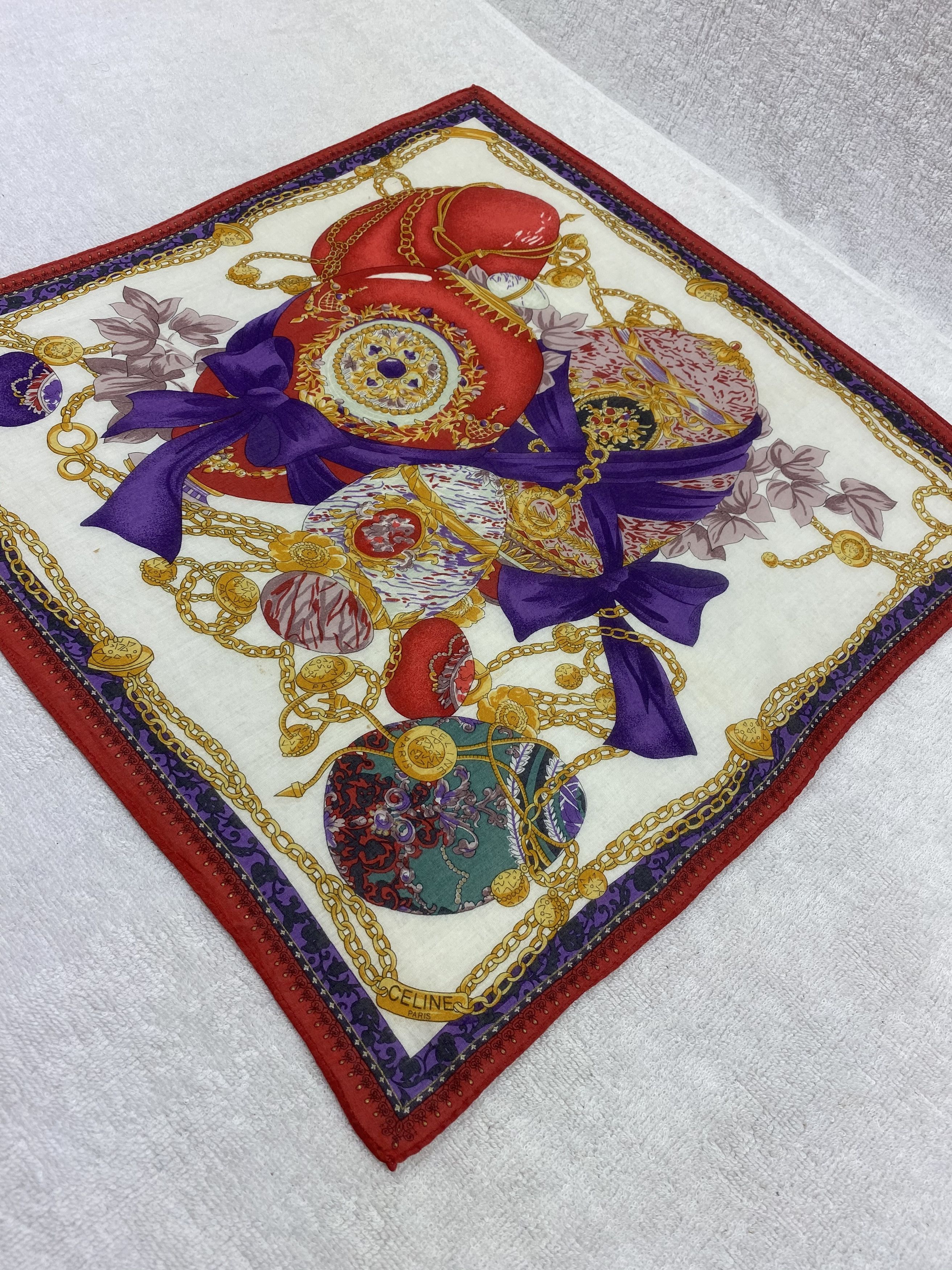 Celine × Vintage Celine Handkerchief / Bandana / Neckerchief Size ONE SIZE - 4 Thumbnail