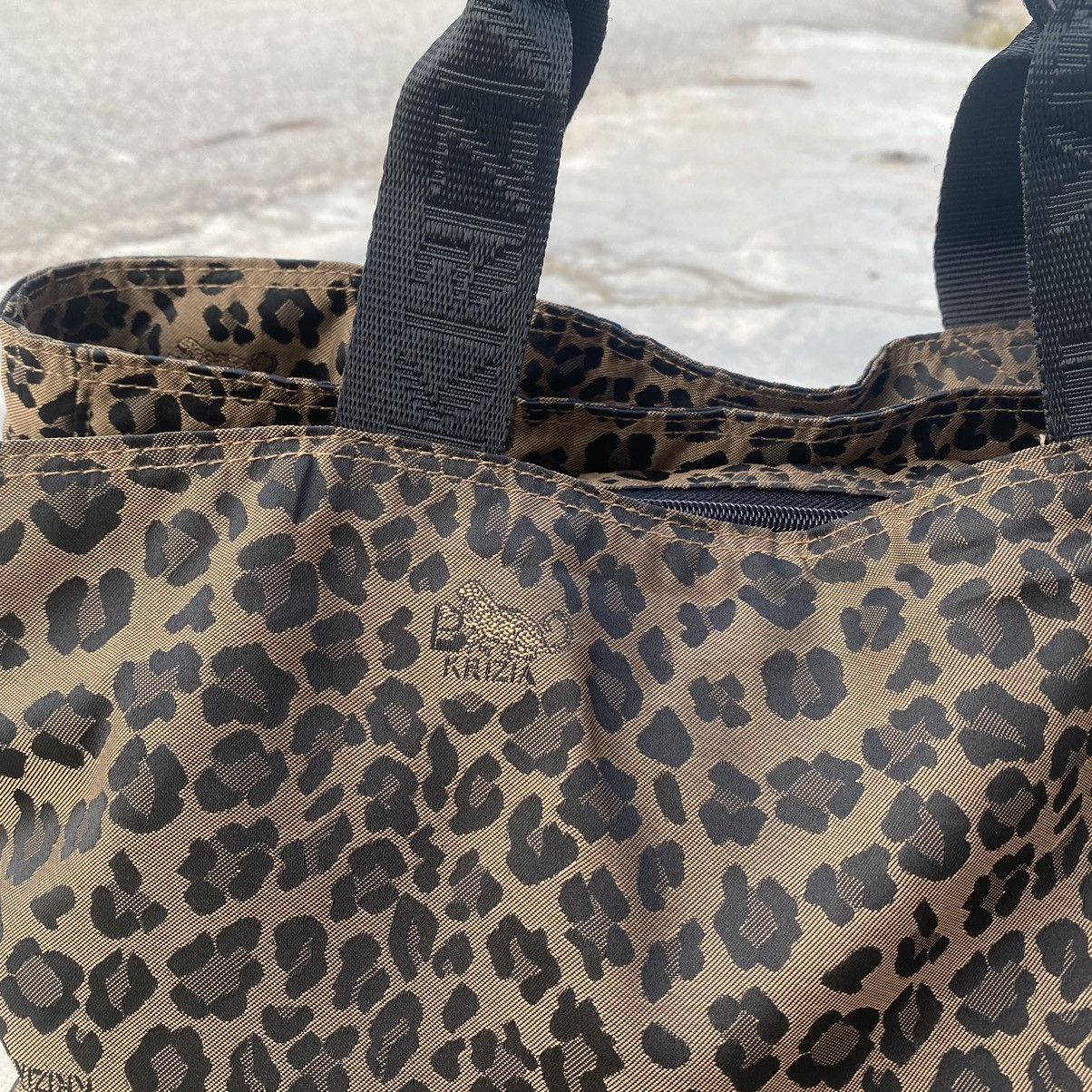 Japanese Brand × Krizia Uomo Vintage KRIZIA Leopard Hand Carry Size ONE SIZE - 3 Thumbnail