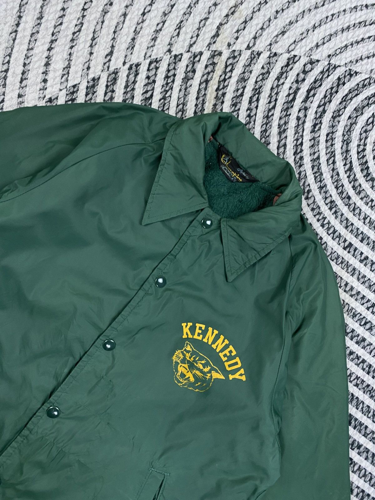 Champion 🔥Vintage 70s Champion Kennedy Tiger Embroidered Coach Jacket Size US M / EU 48-50 / 2 - 7 Thumbnail