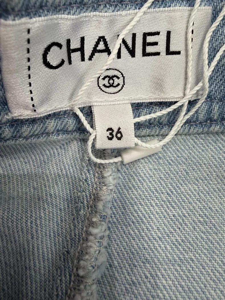 Chanel Chanel Beach Series Limited Light Blue Jeans Size 24" / US 00 / IT 34 - 4 Thumbnail