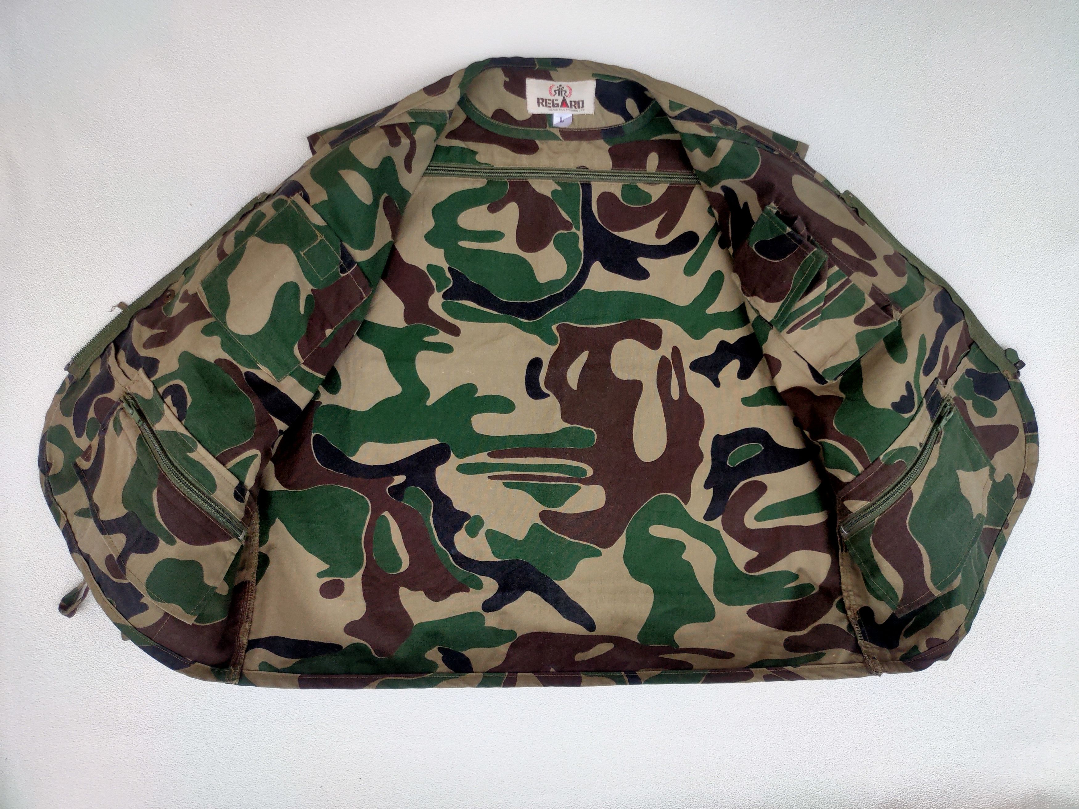 Japanese Brand × Vintage Regards Fishing/Tactical Vest Camo Size US L / EU 52-54 / 3 - 2 Thumbnail