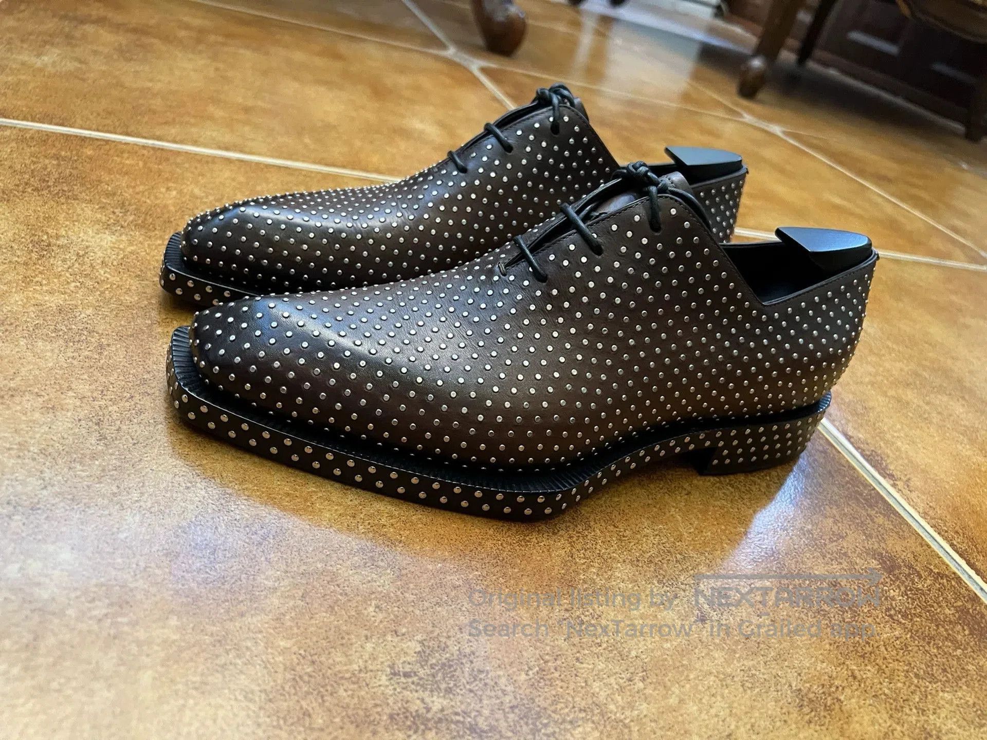 Berluti Black Studded Pointed Toe Formal Shoes Size 7. Size US 7 / EU 40 - 5 Thumbnail